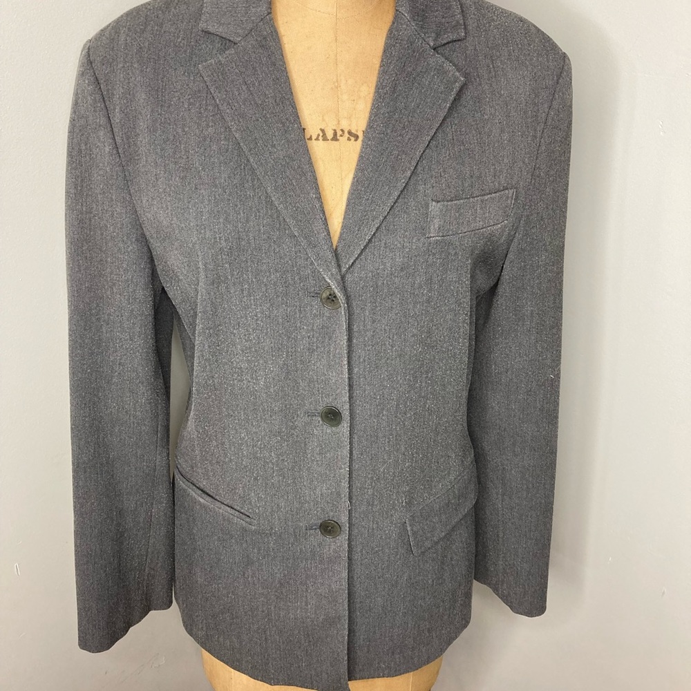 The Limited Light Gray Blazer Suit Jacket